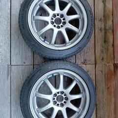 17インチホイール、タイヤ215/45 pcd100 5h 7....