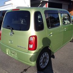 全国対応！！車検整備2年付き！内外装キレイなミラココア！！クリアライムグリーンマイカ！の画像