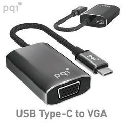 新品PQI USB -C to VGA mini Adapter 2inONEの画像