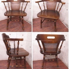 ①ET1302番 □美品□飛騨産業□キツツキ□ナラ材□ウィンザーチェア