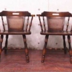 ①ET1302番 □美品□飛騨産業□キツツキ□ナラ材□ウィンザーチェア