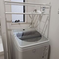 引渡者決定！洗濯機上タオル収納ラック