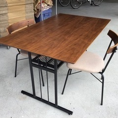 ●販売終了●2人掛け食卓セット　キッチン家具　ダイニングセット　中古品