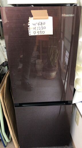 ハイセンス　154L　冷蔵庫　Hisense HR-G1501 2016年製