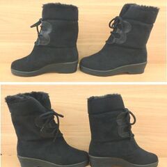 未使用品 ロイデ レースアップブーツ レディース37 23.0㎝ ブラック ドイツ製 ROHDE Art2875 シンパッテクス SYMPATEX 防寒 防水 編み上げ 内ボア 札幌 西野店の画像