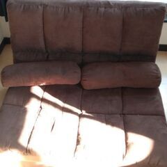 三つ折れリクライニングソファベッド