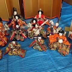 久月雛人形フルセットの画像