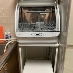 引き渡し3月【工事不要】AQUA食洗機＋ラック付き
