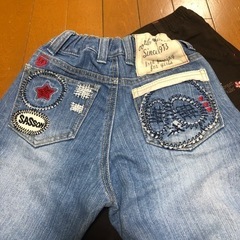 140 デニム  ズボン　140 セットの画像