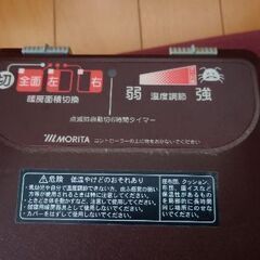 ホットカーペット 3畳相当 180*180 ボルドー系の画像