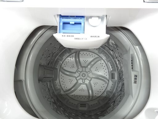 西岡店 洗濯機 6.0kg 2019年製 ニトリ NTR60 ② ホワイト 白色 ガラス