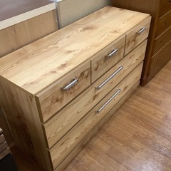 大川家具 3段ローチェスト【トレファク 川越店】