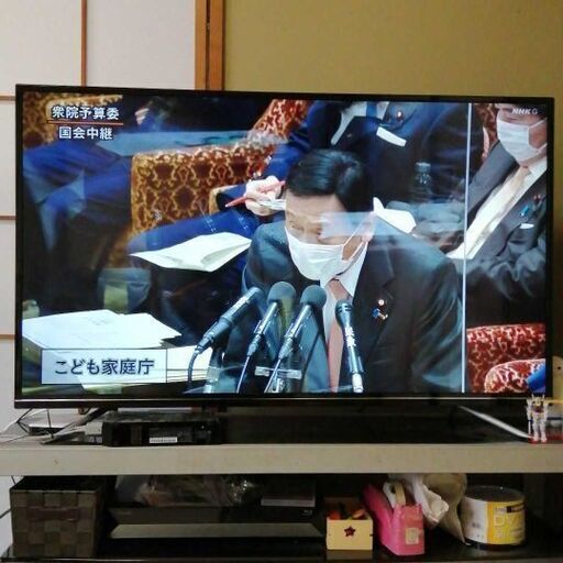 テレビ49型　GREEN HOUSE GH-TV49D-BK(2018年製)