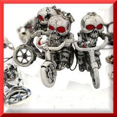 ■■【復活！】■バイカー・ライダー御用達【スカル チャリンコ ストラップ】③◼️の画像