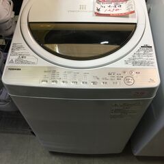 ☆中古 激安！！￥12,500！！TOSHIBA　東芝　7.0kg洗濯機　家電　2017年製　AW-7G5型　幅56cmｘ奥行58cmｘ高さ99cm　【BBM152】