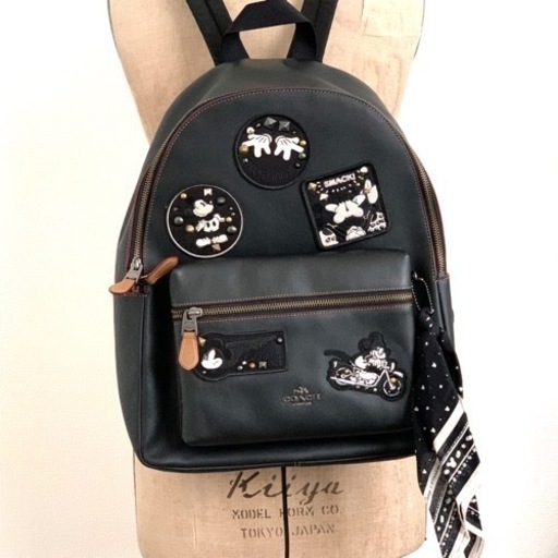 COACH コーチ Disney ディズニー コラボ レザー バックパック 希少
