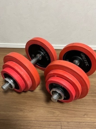 ラバーダンベル 40KG 片手20KG×2個セット /IROTEC（アイロテック）
