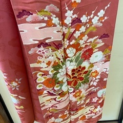 アンティーク着物 可愛いピンク 2枚セットの画像