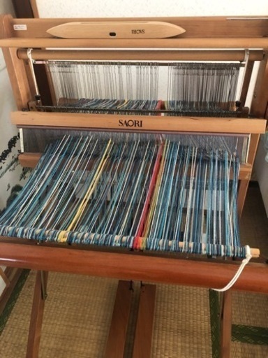 さをり織　機織り機　糸40本　整経台付き