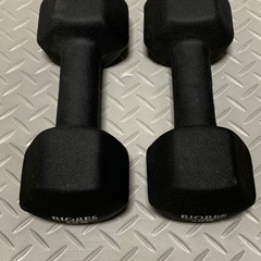 ダンベル　ラバー　5kg 2個