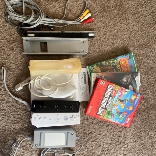 【受け渡し決定】Wii ソフトセット（コントローラー２つ）