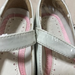 入学式や発表会に！　白い靴　17.5cmの画像