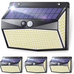 新品🌟 318LED 4個セット センサーライト 屋外 ソーラーライト 3つ知能モードの画像