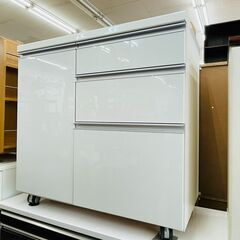 ?pamouna(パモウナ)  キッチンカウンター ?定価￥49,900? ソフトクローザー エナメル塗装?
