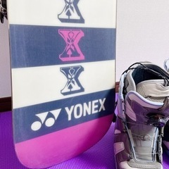 YONEX 4XP スノーボード3点セット＋ケース、板用鍵付き
