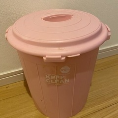【お話中】ゴミ箱　ピンク