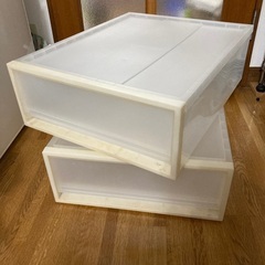 （交渉中）無印良品 収納ケース ２つの画像