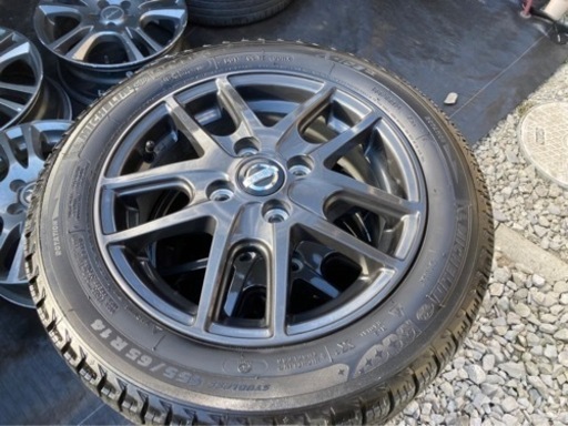 ?✨日産純正‼️ミシュランスタッドレス‼️✨?配送無料‼️デイズ等‼️155/65R14 14×4.5J※ご配送可能エリアはございます