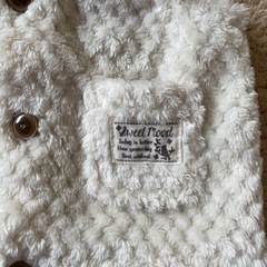 ボアベスト/ベビー/キッズ/50〜70センチ/ホワイトの画像