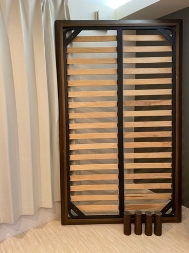 無印　ベッドフレーム　ウォールナット