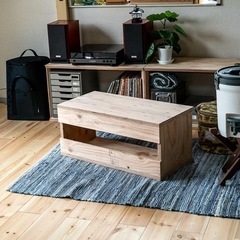 オープンシェルフ レコードボックス 収納 本棚 木箱 テレビ台日本製 国産 LPの画像