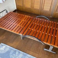 折り畳み　すのこ　ベッド　シングル