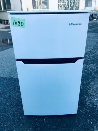 ③✨2018年製✨1080番 Hisense✨2ドア冷凍冷蔵庫✨HR-B95A‼️
