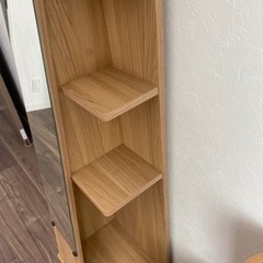 姿見鏡つき収納棚  飾り棚　ミラーの画像