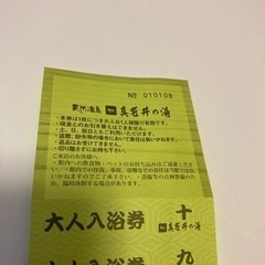 真名井の湯　大人入浴券の画像