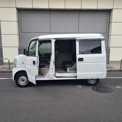 エブリィバンPA地区限定車　ハイルーフ　H25　車検5/5　走行105000ｋ　2ＷＤ　ＡＴ車　前後ドラレコ　バックカメラ　ＥＴＣ　革調シートカバー　両側スライドドア　キーレス　ＰＷの画像