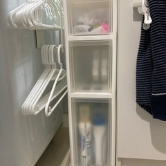 (現金可) 洗面所　収納　白の画像