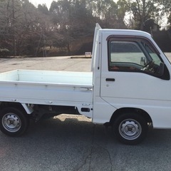 サンバー　4WD サンバートラック　4駆　リサイクル料込み　エアコン付き　個人出品　　の画像