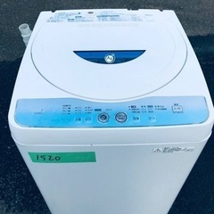 1520番 SHARP✨全自動電気洗濯機✨ES-GD55L-A‼️