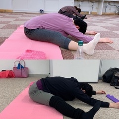 開脚しながらセルフケアを学ぶ講座の画像