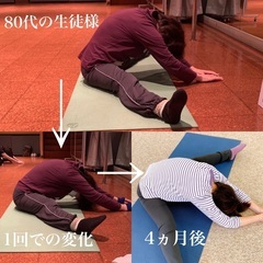 開脚しながらセルフケアを学ぶ講座の画像