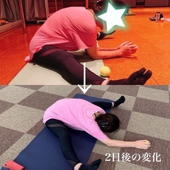 開脚しながらセルフケアを学ぶ講座の画像