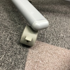 折りたたみ3連パーテーション 半透明 最大180×180cm キャスター付きの画像