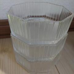 【未使用】昭和レトロ☆のせのせ花小鉢 ガラスの画像