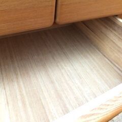 □メーカー不明◆タンスクローゼット 取っ手ハート ナチュラル 大型 収納 の画像