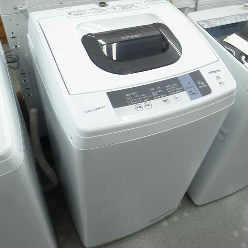 日立 2016年製 5.0kg 洗濯機 NW-５WR 【モノ市場半田店】151